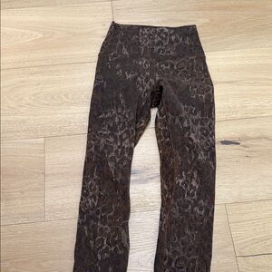 lululemon athletica Brown Patterned Leggings